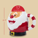 100 North Santa Claus 17 ounce Glossy Ceramic Christmas Character Mug