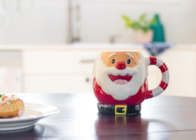 100 North Santa Claus 17 ounce Glossy Ceramic Christmas Character Mug