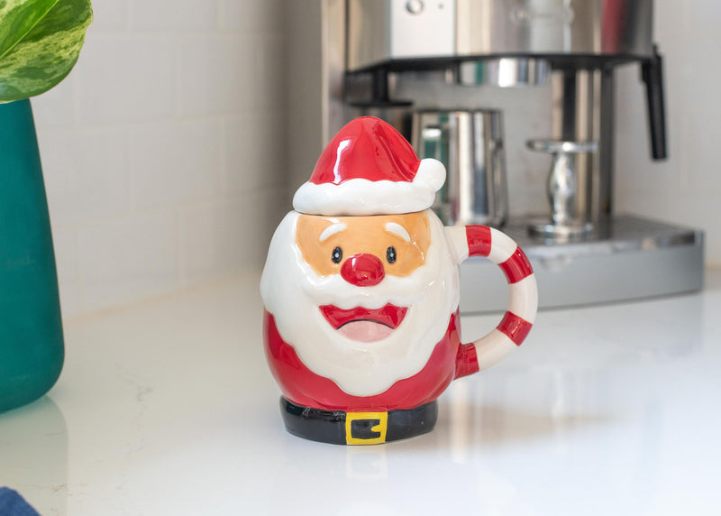 100 North Santa Claus 17 ounce Glossy Ceramic Christmas Character Mug