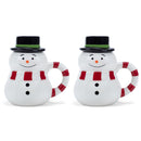 100 North Snowman 17 ounce Glossy Ceramic Christmas Character Mugs Pack of 2