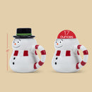 100 North Snowman 17 ounce Glossy Ceramic Christmas Character Mugs Pack of 2