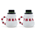 100 North Snowman 17 ounce Glossy Ceramic Christmas Character Mugs Pack of 2