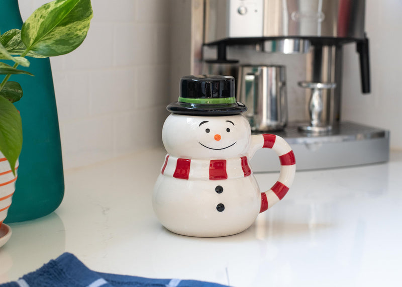100 North Snowman 17 ounce Glossy Ceramic Christmas Character Mug