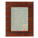 Footprints in the Sand Cross 8 x 10 Beaded Board Wood Finish Picture Frame Plaque