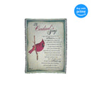 Dicksons The Cardinal's Song Poem on Green 52 x 68 All Cotton Tapestry Throw Blanket