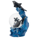 Tidal Wave Orca Pod Figurine 45MM Glitter Water Globe Decoration