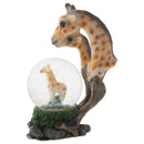 Giraffe Family on Plains Figurine 45MM Glitter Water Globe Decoration