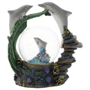 Coral Reef Dolphin Family Figurine 45MM Glitter Water Globe Decoration