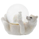 White Polar Bear Family Figurine 45MM Glitter Water Globe Decoration