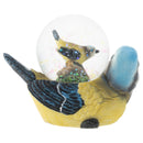White Headed Mommy and Baby Bird Figurine 45MM Glitter Water Globe Decoration