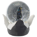 Yellow Neck Penguin Mommy and Chick Figurine 45MM Glitter Water Globe Decoration