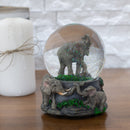 Elephant Pride Family 100MM Musical Water Globe Plays Tune Born Free