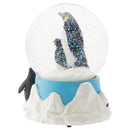 King Penguin Family 100MM Musical Water Globe Plays Tune Wonderful World