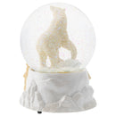 Playing Polar Bear Family 100MM Musical Water Globe Plays Tune Wonderful World