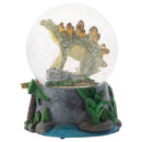 Stegosaurus Dinosaur Friends 100MM Musical Water Globe Plays Tune Born Free
