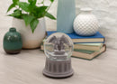 Gargoyle Grey 5.7 x 4.3 Resin Stone Snow Water Globe Plays Moonlight Sonata