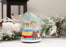 Gingerbread House Blue 5.7 x 3.9 Resin Stone Snow Globe Plays Deck the Halls