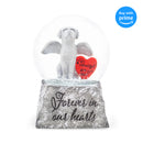 Dog Bereavement Grey 5.5 x 3.5 Resin Snow Globe Plays Wind Beneath My Wings