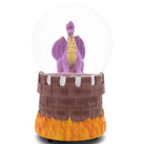 Dragon Castle Purple 5.5 x 3.5 Resin Glitter Globe Plays Fantasie Impromptu