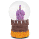 Dragon Castle Purple 5.5 x 3.5 Resin Glitter Globe Plays Fantasie Impromptu