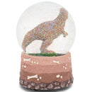 T-Rex Fossils Brown 5.5 x 3.9 Resin Stone Glitter Water Globe Plays Born Free