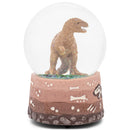 T-Rex Fossils Brown 5.5 x 3.9 Resin Stone Glitter Water Globe Plays Born Free