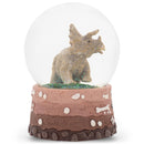 Triceratops Fossils Brown 5.5 x 3.9 Resin Stone Glitter Globe Plays Born Free