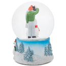 Building Snowman White 5.5 x 3.9 Resin Stone Snow Globe Plays O Christmas Tree