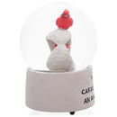 Cardinal Bereavement Red 5.5 x 3.9 Resin Stone Snow Globe Plays Amazing Grace