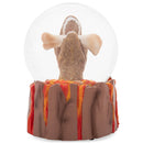 T-Rex Holding Bone Brown 5.2 x 3.9 Resin Glitter Globe Plays Fantasie Impromptu