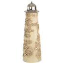 Lighthouse Shines in The Darkness LED Light-up 8 x 4 inch Resin Stone Table Top Figurine