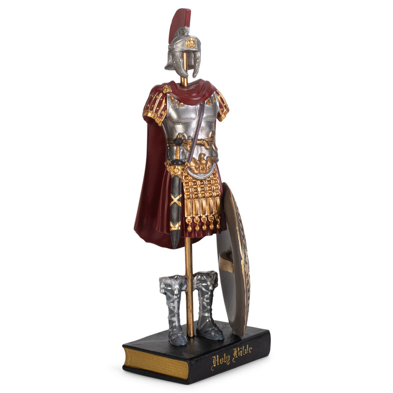 Dicksons Armor of God Roman Soldier 9 x 5 Inch Red Resinstone Tabletop Figurine