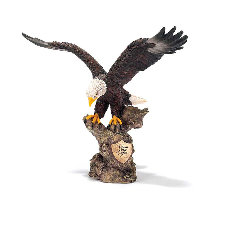 Dicksons Wings as Eagles Golden Shield Isaiah 40:31 Decorative 8 inch Bronze Finish Resin Stone Figurine