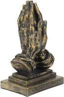 Dicksons Called to Pray Praying Hands 5 x 3 inch Gray Resin Stone Table Figurine