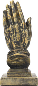 Dicksons Called to Pray Praying Hands 5 x 3 inch Gray Resin Stone Table Figurine