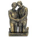 Dicksons Praying Husband and Wife 5 inch Grey Resin Stone Table Figurine