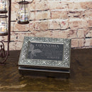 Grandma In My Life Much Love Filigree Jewel Bead Silver Tone Music Box Plays Canon D