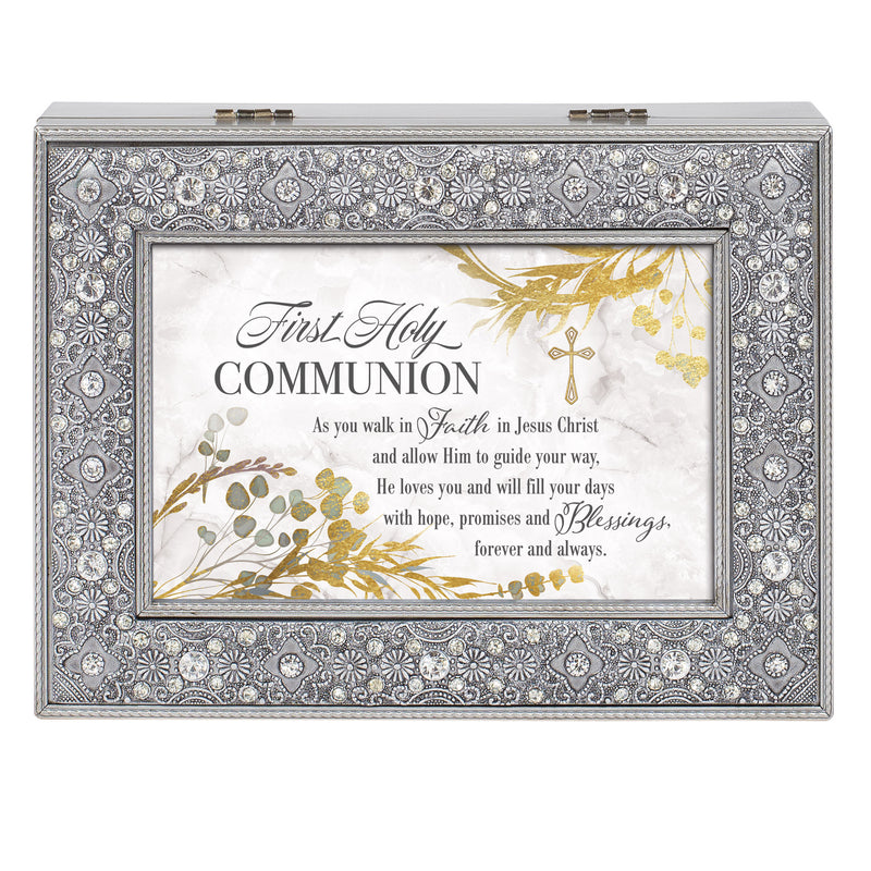 First Holy Communion Music Box Plays Tune Friend In Jesus