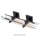 Cottage Garden Scrolled Black Woodgrain 4.5 inch Resin Wand Stand 2 Piece Set