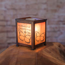 World Beautiful Copper Tone Metal Electrical Wax Tart and Oil Glass Lantern Warmer