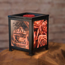 Home decor electrical fragrance lamp for use with wax drop, tarts, and oil scents