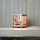 Front view of Make The World Special Grey Brushed Glass Warmer