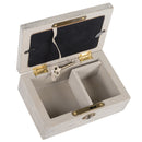 Bushel and Peck Decoupage Barnwood Gray Petite Music Musical Box Plays Tune You Light Up My Life