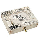 Some People Make the World Special Deco Whitewash Jewelry Music Box Plays You Light Up My Life