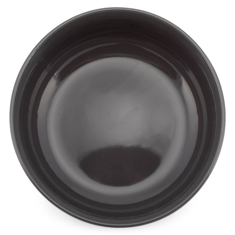 Elanze Designs Bistro Ceramic 8.5 inch Pasta Bowls Set of 2, Charcoal Grey