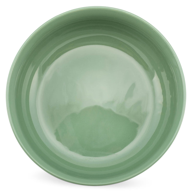 Elanze Designs Bistro Glossy Ceramic 8.5 inch Pasta Bowls Set of 2, Sage Green