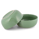 Elanze Designs Bistro Glossy Ceramic 8.5 inch Pasta Bowls Set of 2, Sage Green