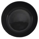 Elanze Designs Bistro Glossy Ceramic 8.5 inch Dinner Bowls Set of 4, Black