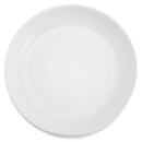 Elanze Designs Bistro Glossy Ceramic 8.5 inch Dinner Bowls Set of 4, White