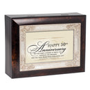 Home décor keepsake and trinket box made with hidden musical mechanism inside